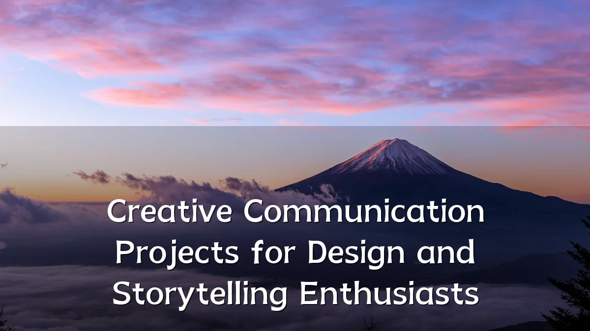 Creative Communication Projects for Design and Storytelling Enthusiasts