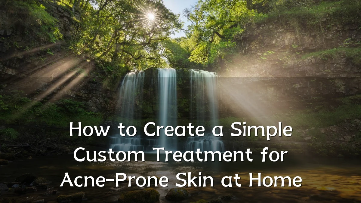 How to Create a Simple Custom Treatment for Acne-Prone Skin at Home