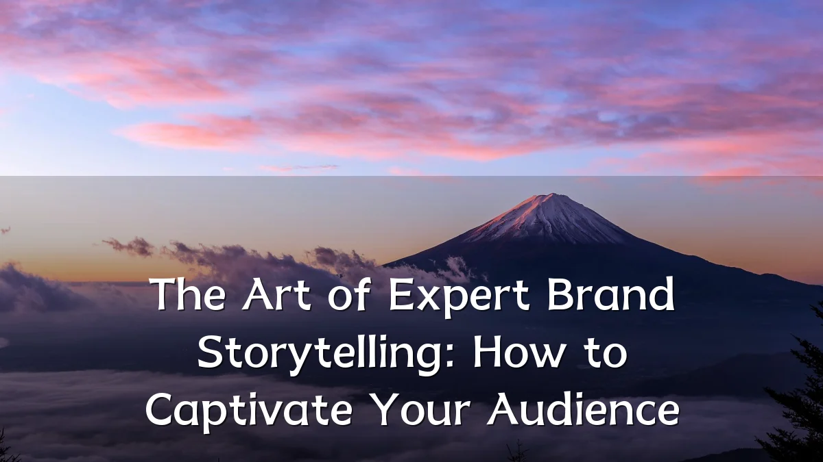 The Art of Expert Brand Storytelling: How to Captivate Your Audience