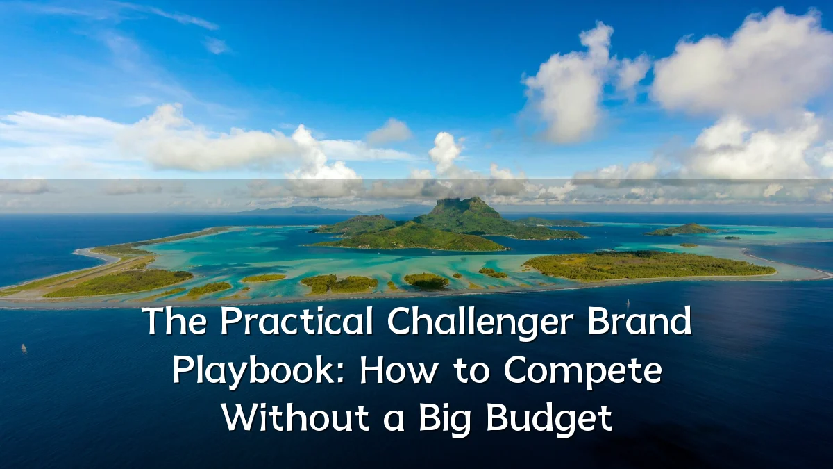 The Practical Challenger Brand Playbook: How to Compete Without a Big Budget