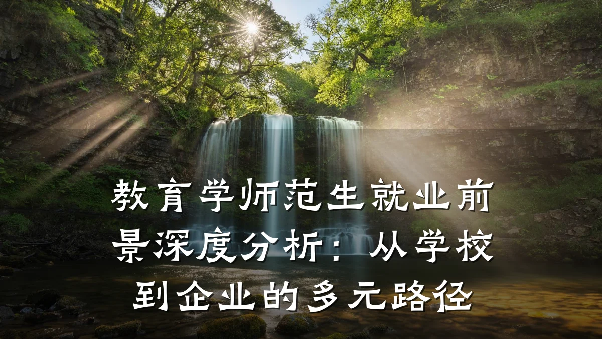 教育学师范生就业前景深度分析：从学校到企业的多元路径